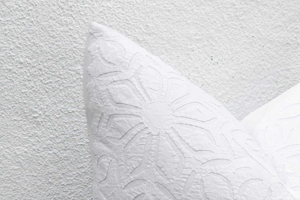 Woven Dawn Euro Applique Pillow Cover