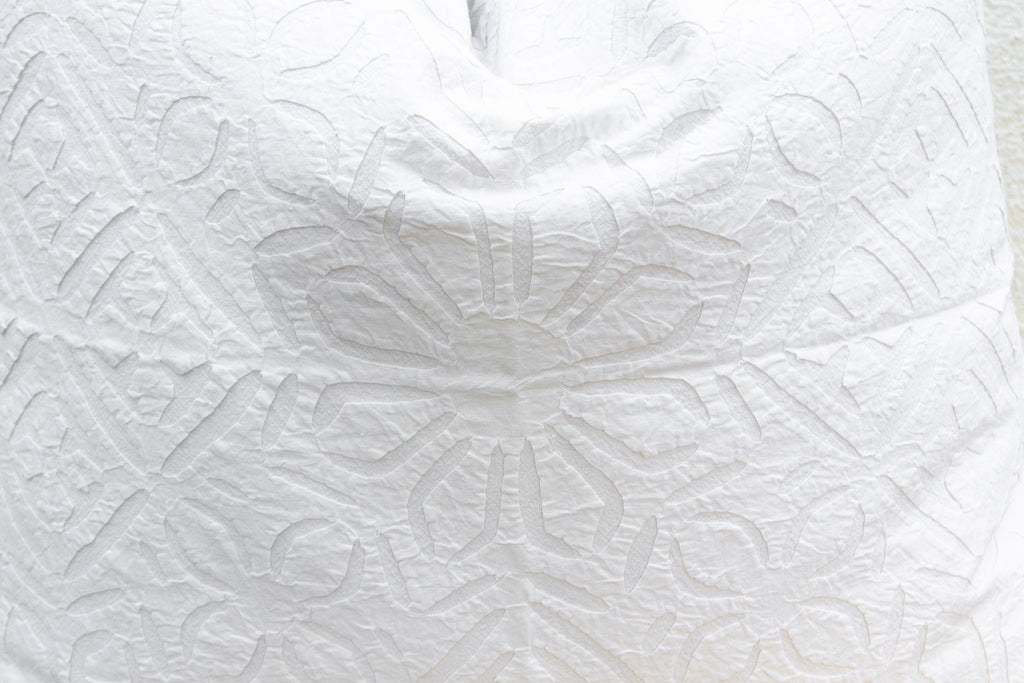 Woven Dawn Euro Applique Pillow Cover