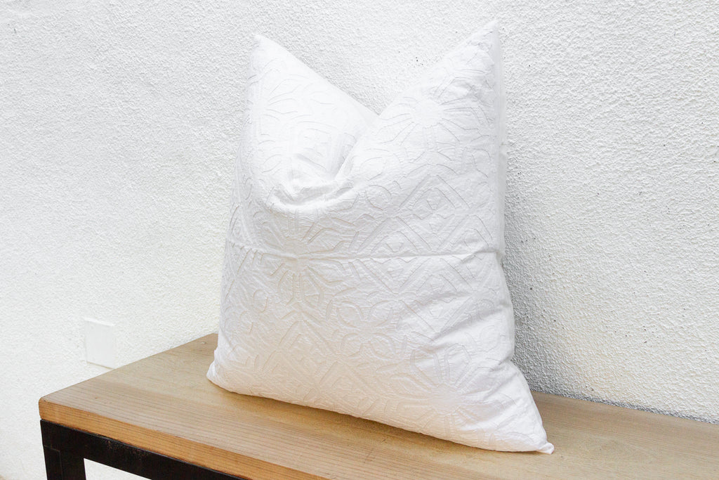 Woven Dawn Euro Applique Pillow Cover