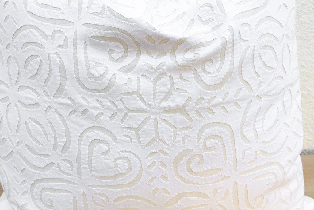 Dust Light Euro Applique Pillow Cover