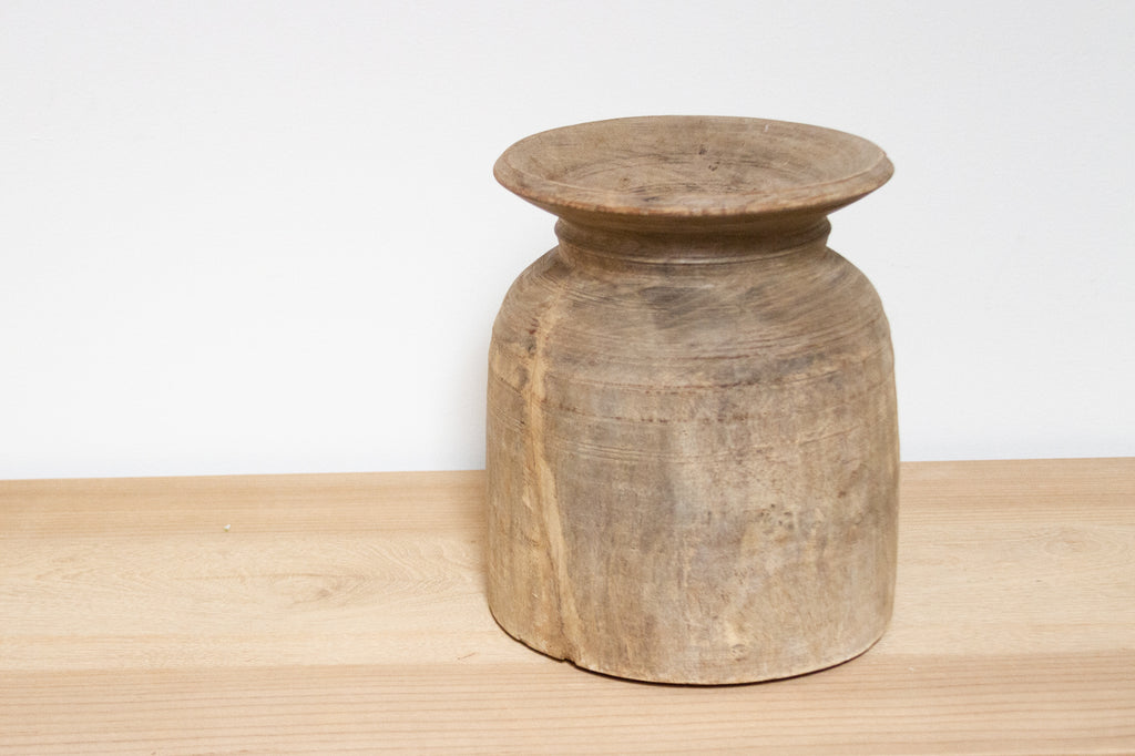 Boho Wooden Pot-Osian