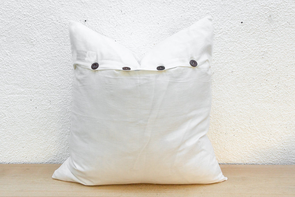 Terra Cream Euro Applique Pillow Cover