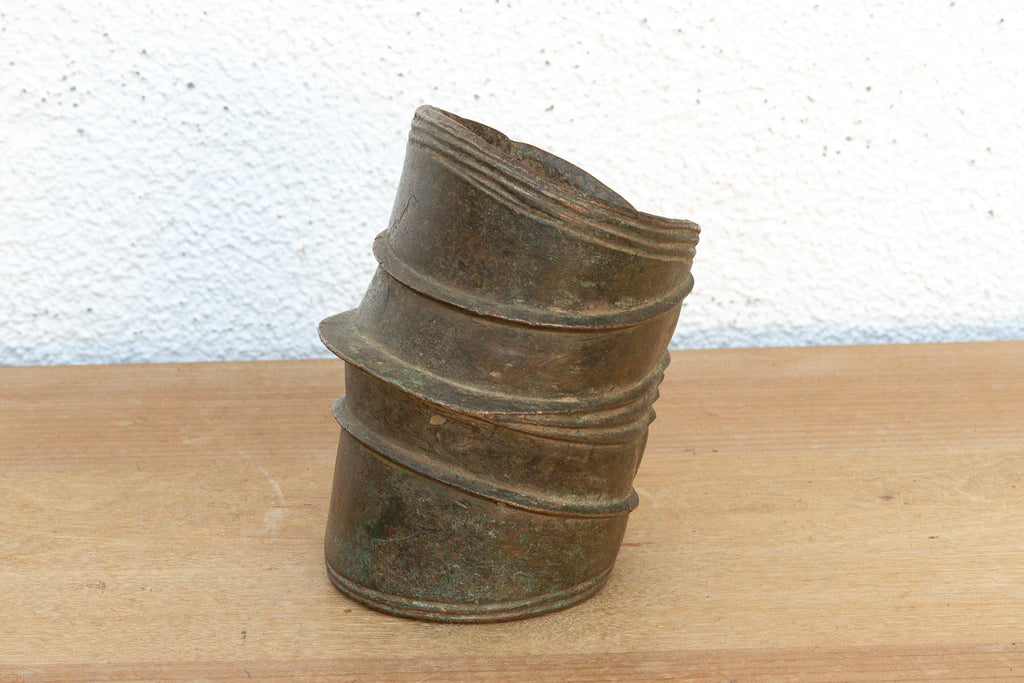 19th Century African Bronze Currency Anklet