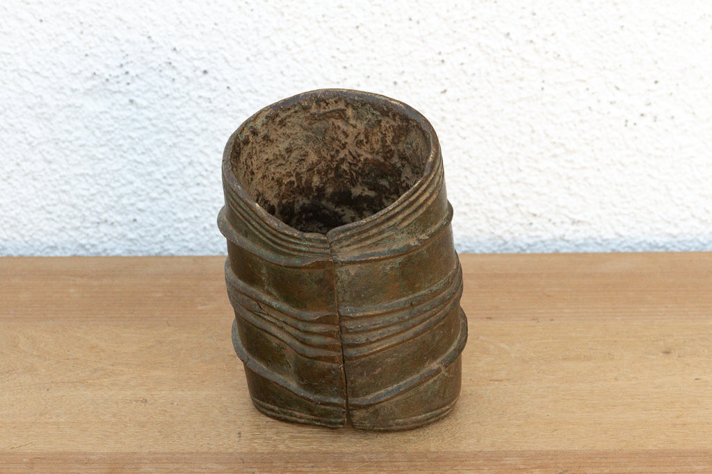 19th Century African Bronze Currency Anklet