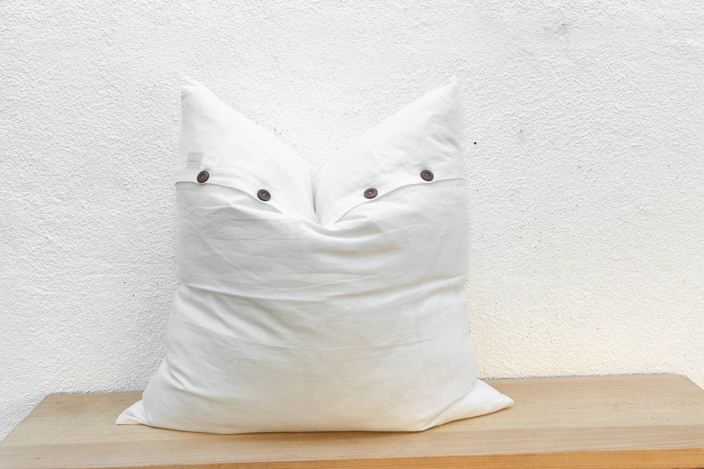 Warm Flax Large Applique Pillow Cover