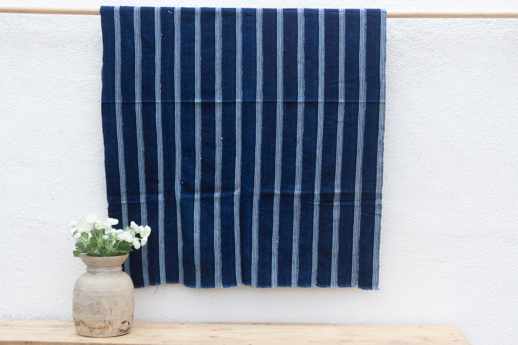 Cobalt Forest Indigo Mud Cloth