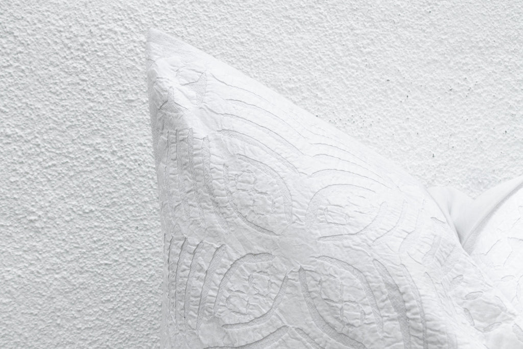 Star Bloom Large Applique Pillow Cover