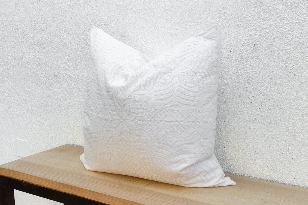 Star Bloom Large Applique Pillow Cover