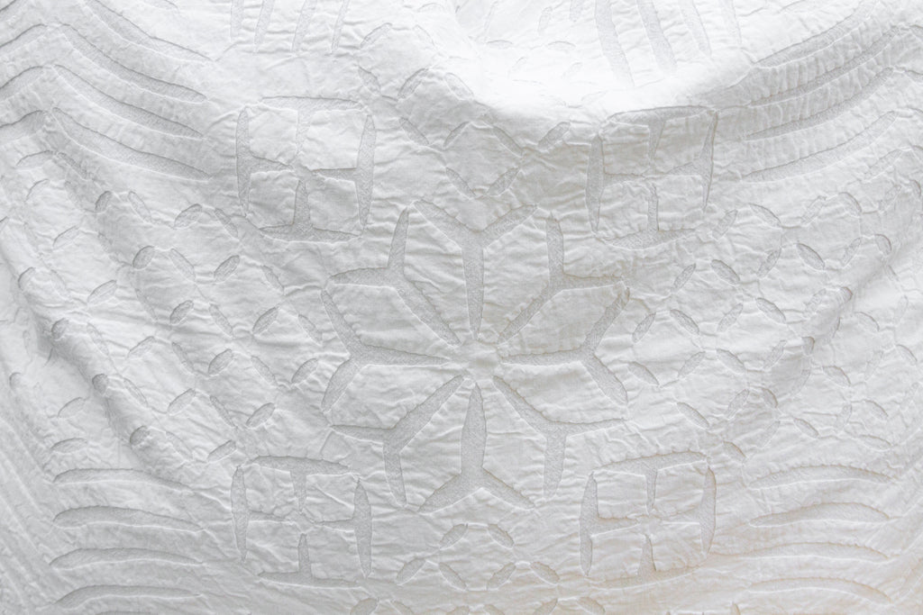 Linen Horizon Large Applique Pillow Cover