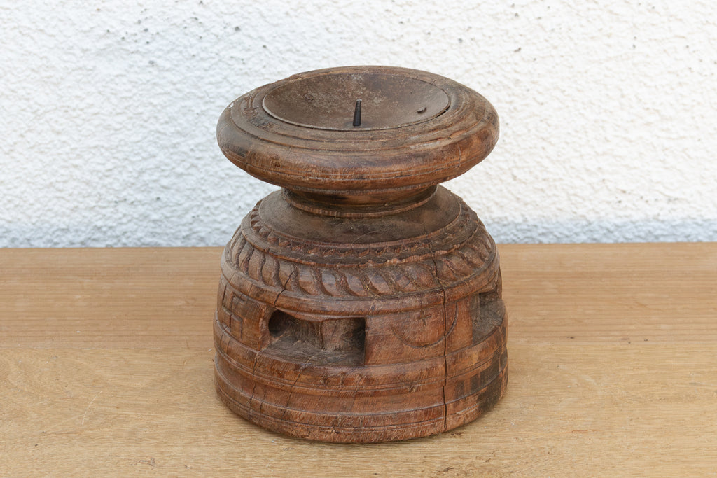 Primitive Carved Round Seeder Artifact (Trade)