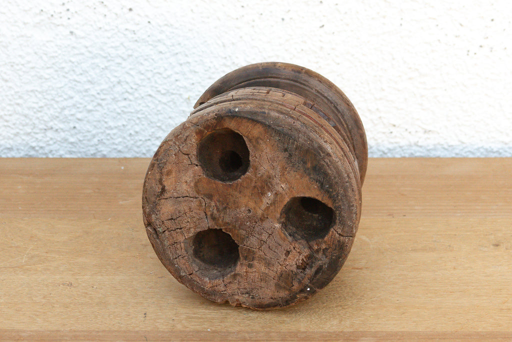 Primitive Carved Round Seeder Artifact (Trade)