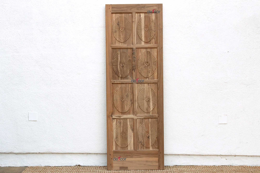 Handcarved Teak Indo-Portuguese Tall Door (Trade)