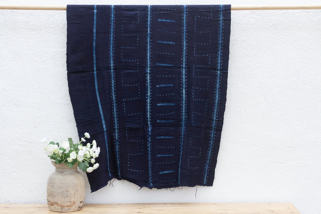 Tribal Fade Indigo Mud Cloth (Trade)