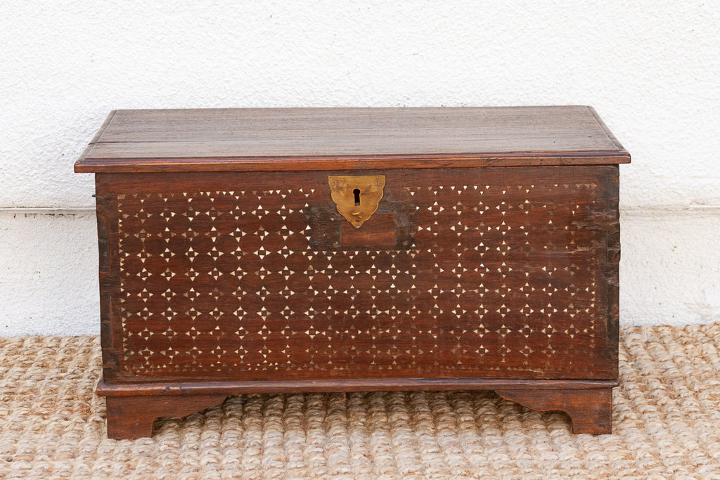 20th Century Mother of Pearl Pukpuk Inlay Chest