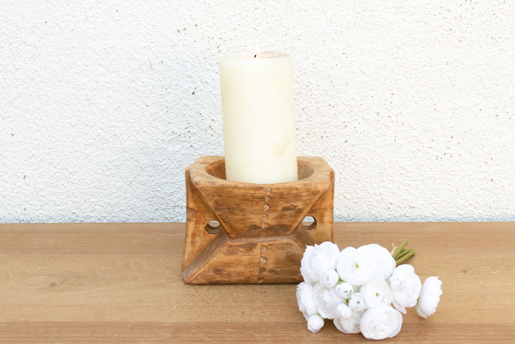 Rustic Bleached Wood Tribal Bijani