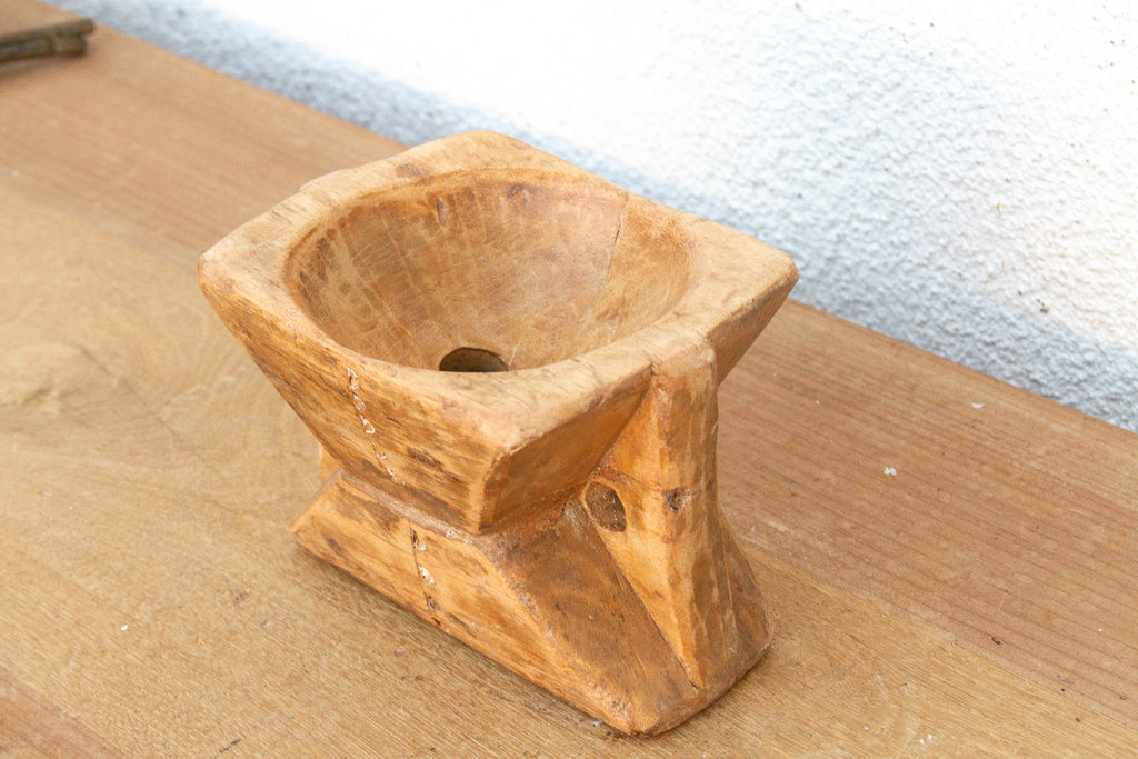 Rustic Bleached Wood Tribal Bijani