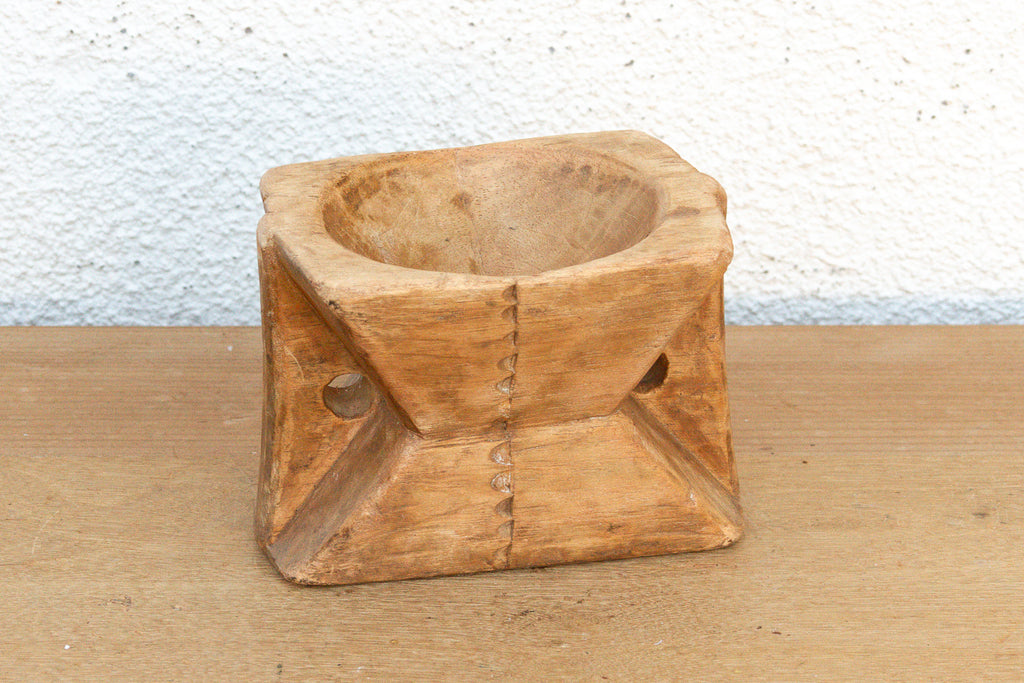 Rustic Bleached Wood Tribal Bijani