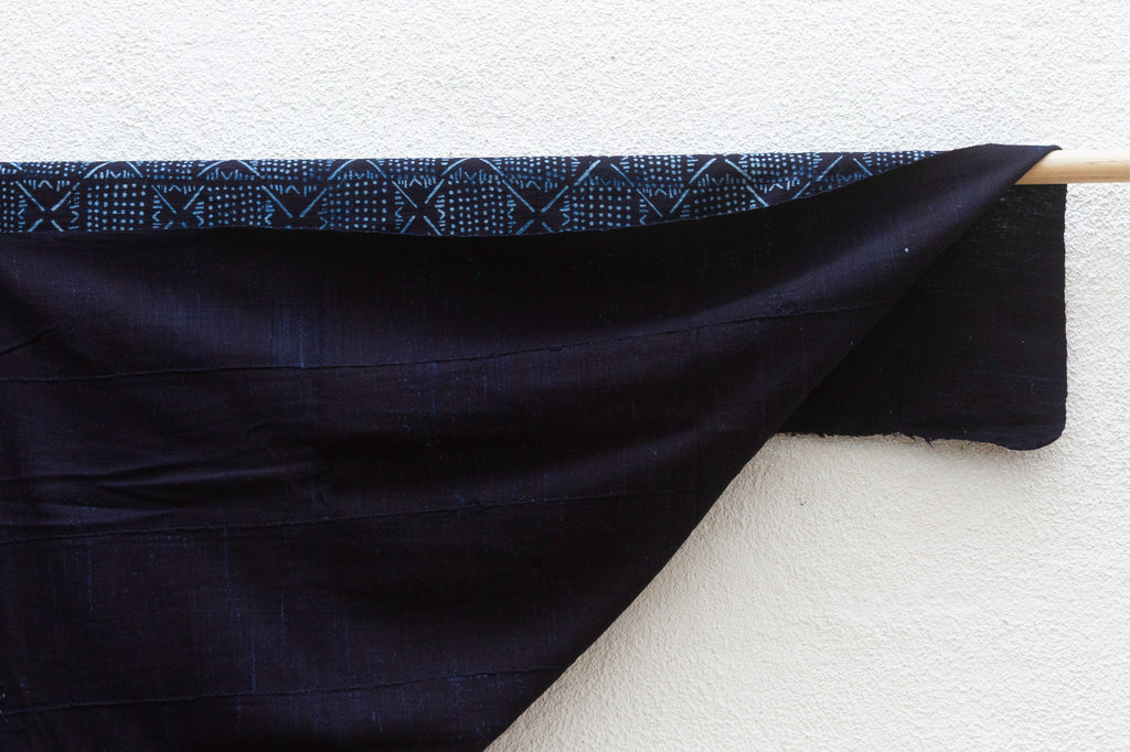 Fulani Path Indigo Mud Cloth