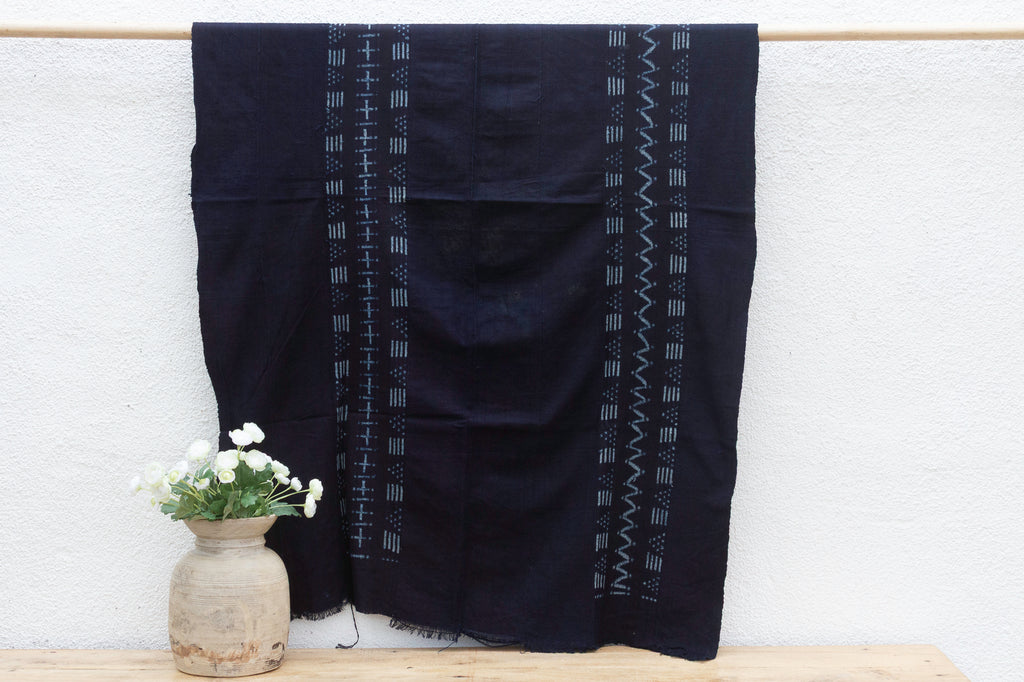 Cobalt Pulse Indigo Mud Cloth
