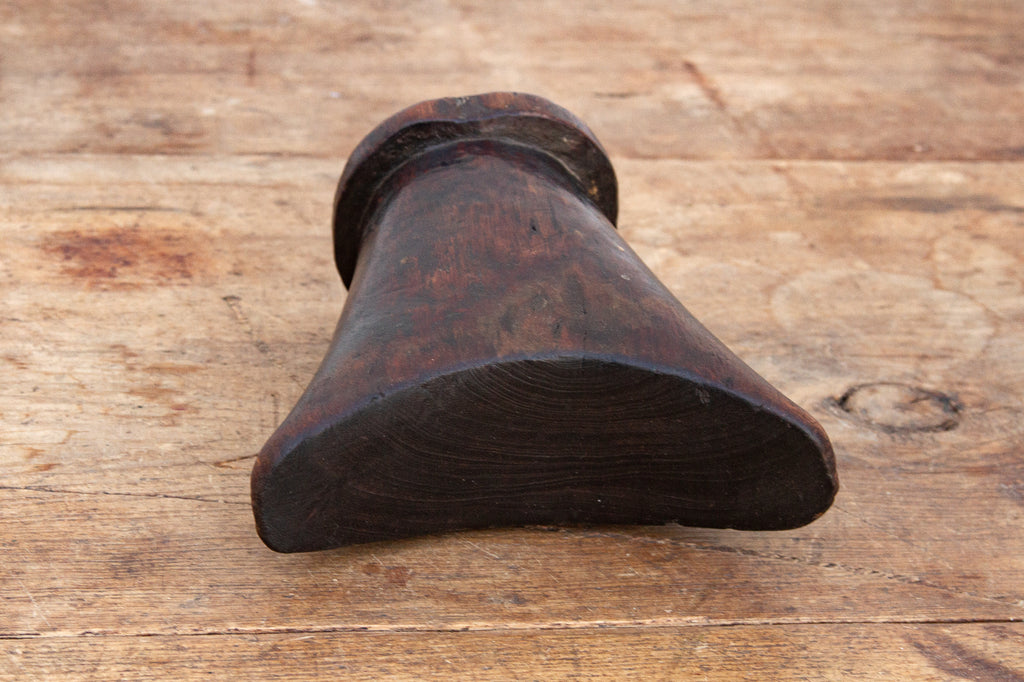 Espresso Brown Antique Wooden Headrest