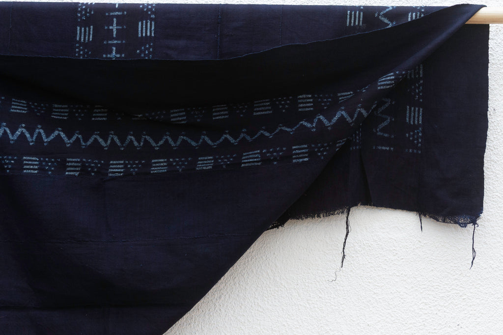 Cobalt Pulse Indigo Mud Cloth