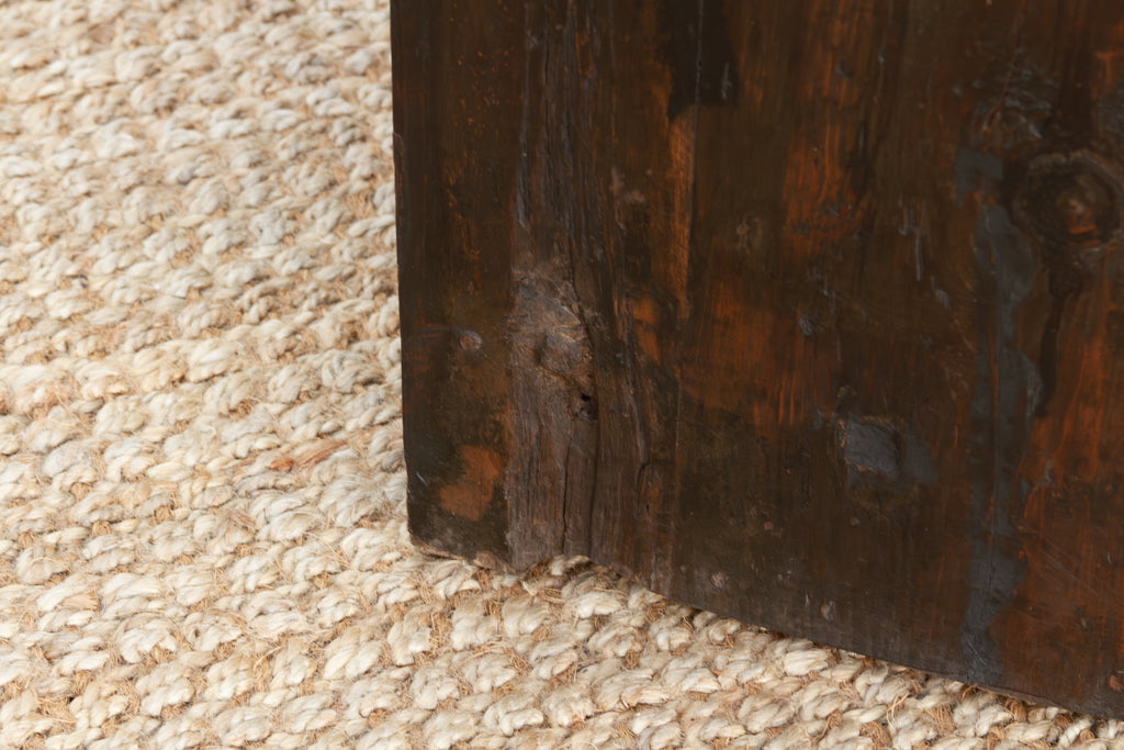 The Floral Archivist, Antique Painted Chinese Kang Cabinet