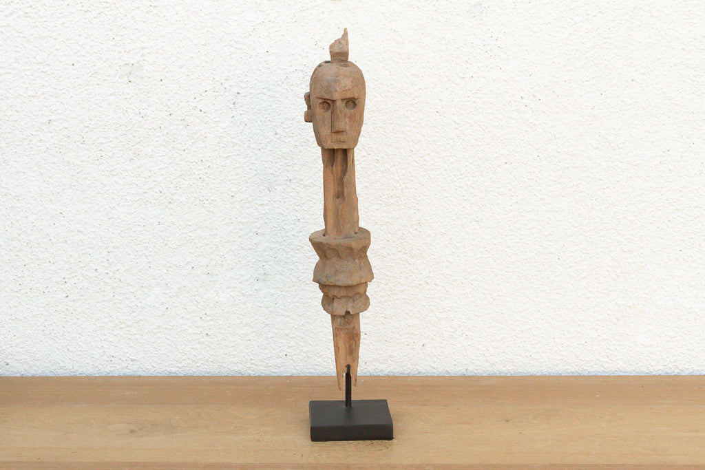 Antique West African Carved Post Fragment