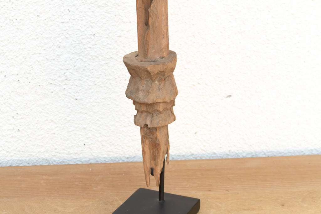 Antique West African Carved Post Fragment