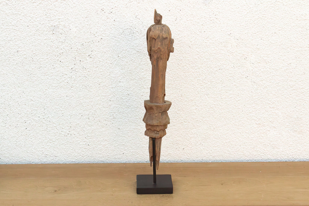 Antique West African Carved Post Fragment