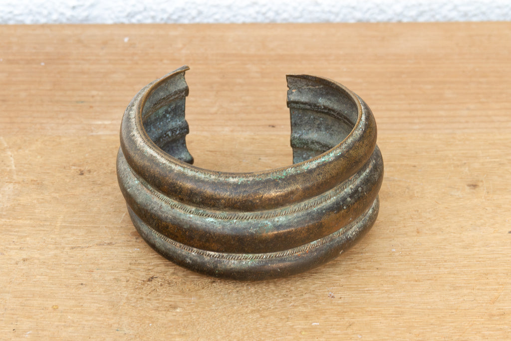 Antique Verdigris Manilla Currency Bracelet