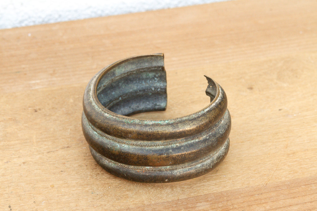 Antique Verdigris Manilla Currency Bracelet
