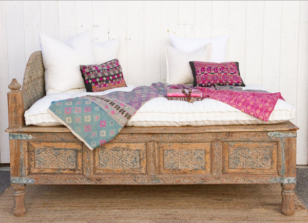 Rare 19th Century Indian Carved Bed