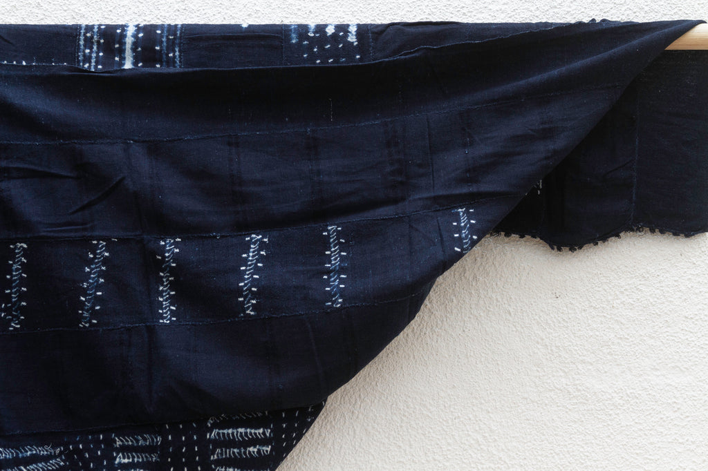 Shadow Bloom Indigo Mud Cloth