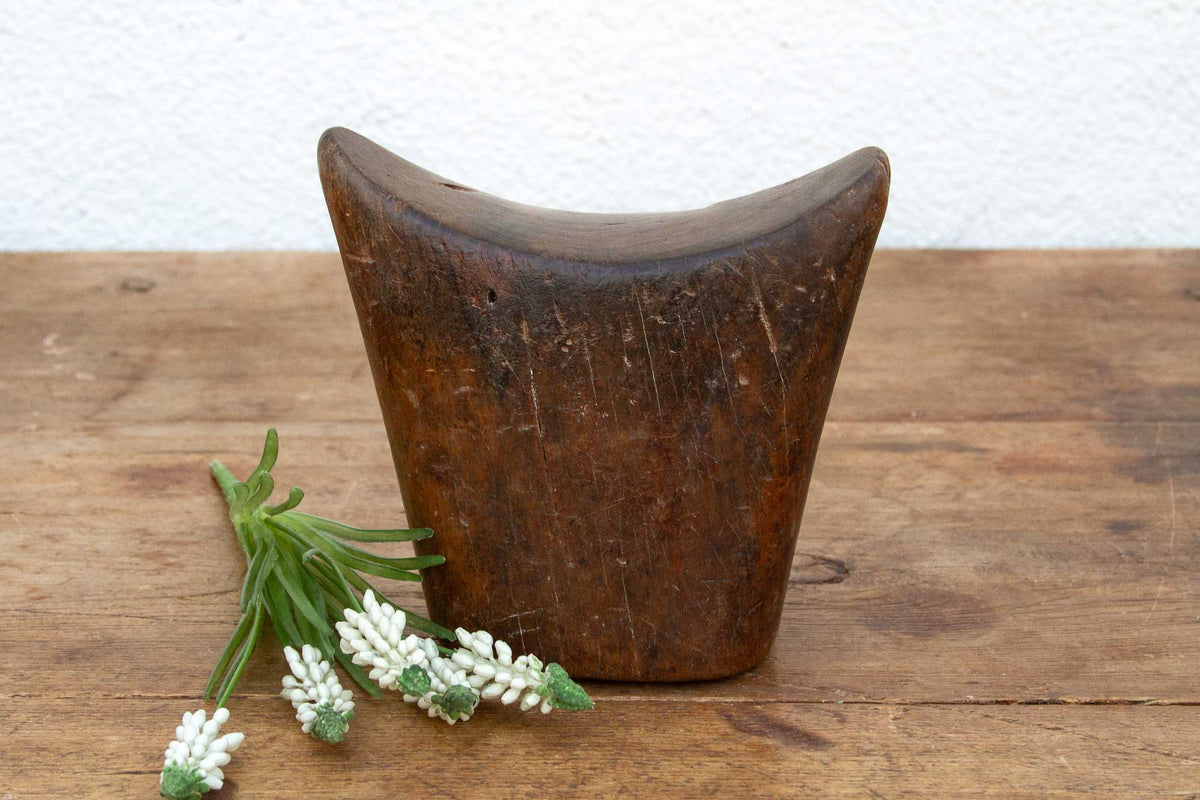 Hawassa Carved Wood African Headrest– DE-COR | Globally Inspired