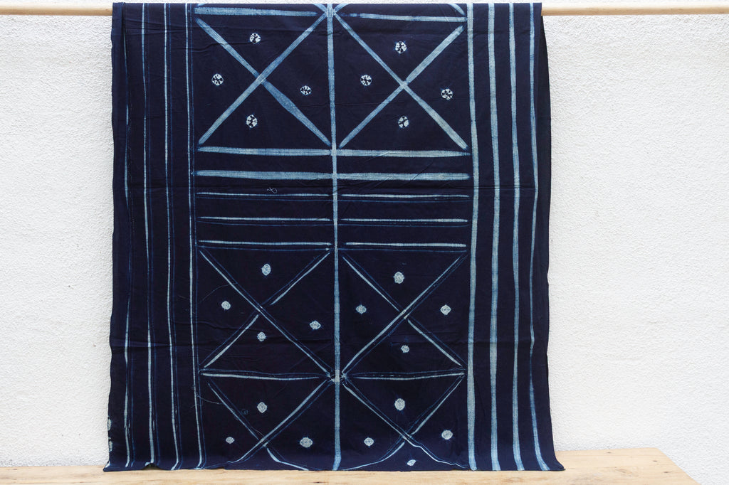 Triangle Dance Indigo Mud Cloth