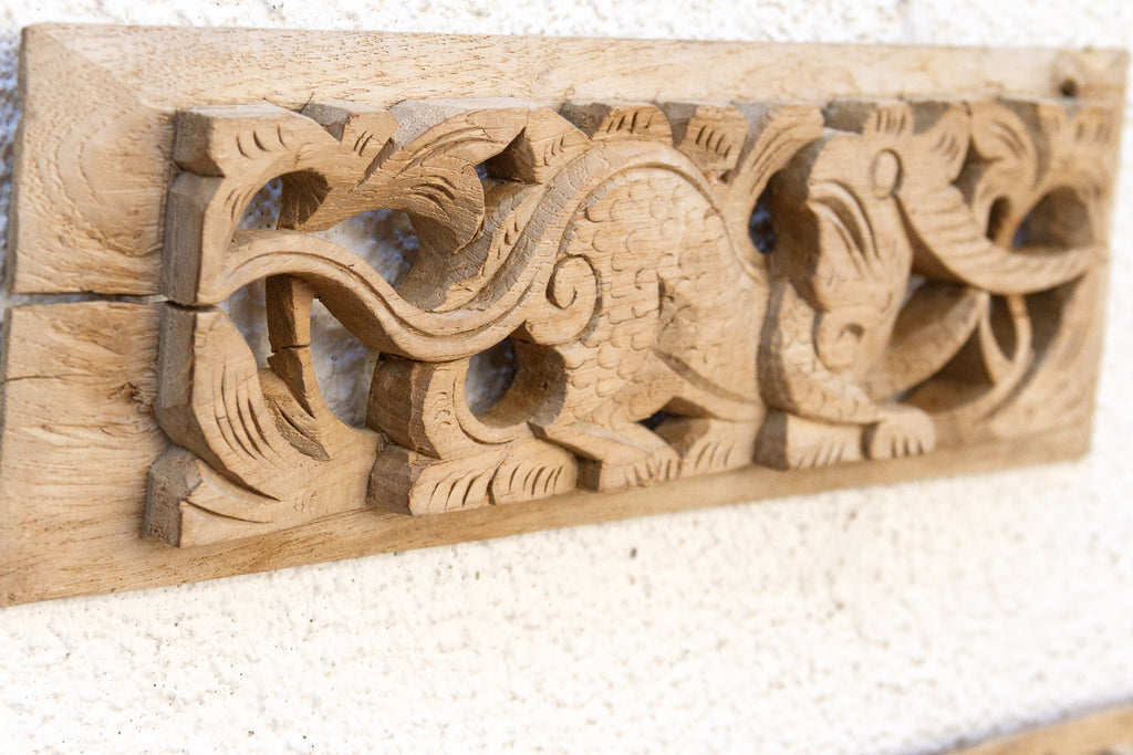 Pair of Mythological Antique Wall Fragments