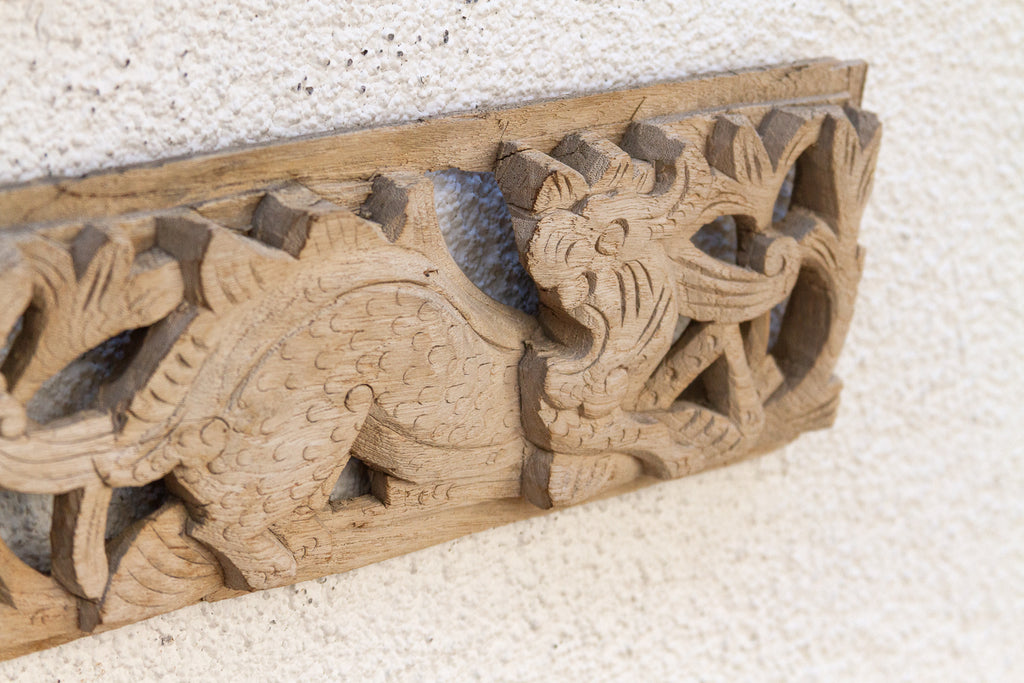 Pair of Mythological Antique Wall Fragments
