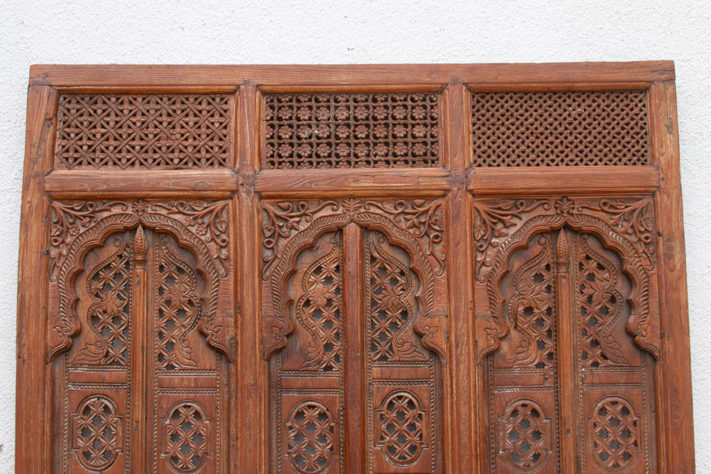 19th Century Rajasthan Lattice Carved Window Panel (Trade)