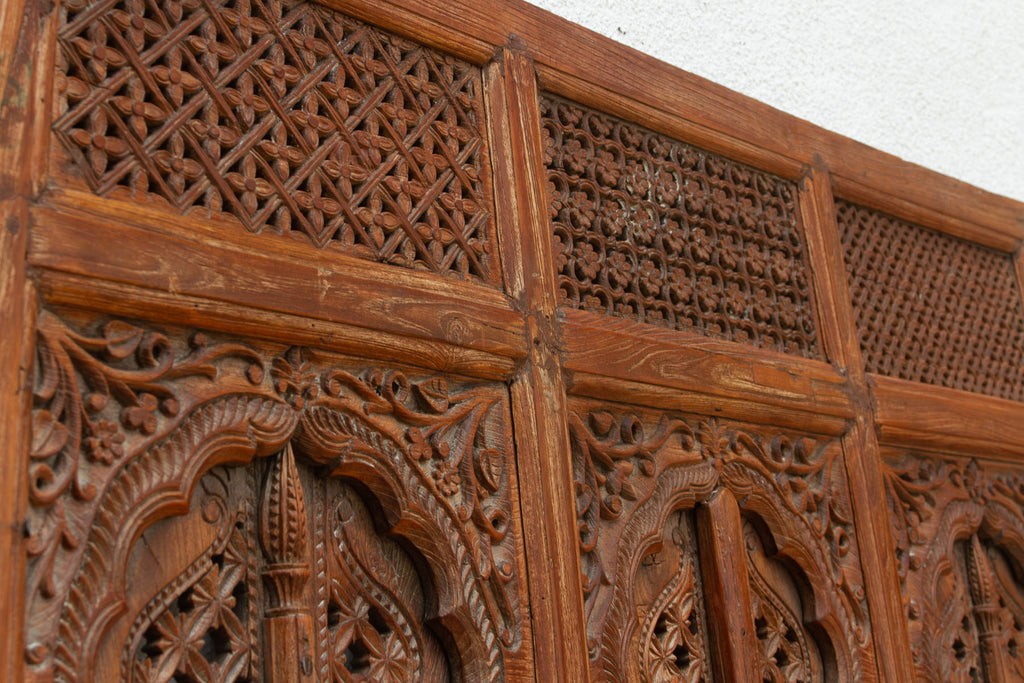 19th Century Rajasthan Lattice Carved Window Panel (Trade)