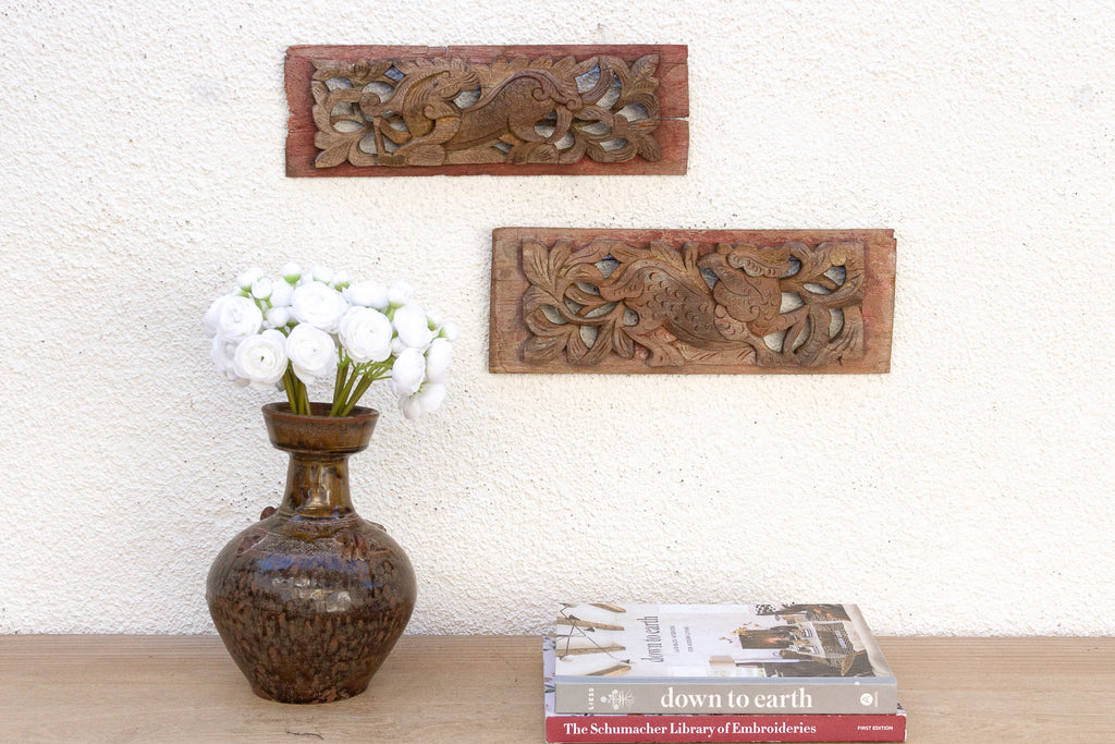 Antique Southeast Asian Rustic Panels