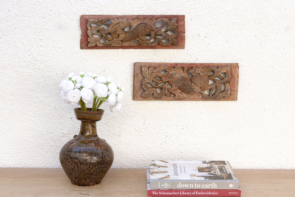 Antique Southeast Asian Rustic Panels