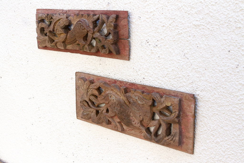 Antique Southeast Asian Rustic Panels