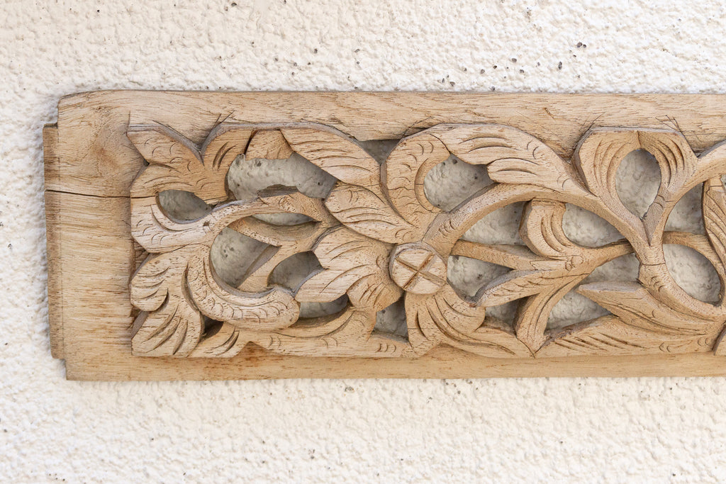 Birds & Flowers Bleached Panels, Pair (Trade)