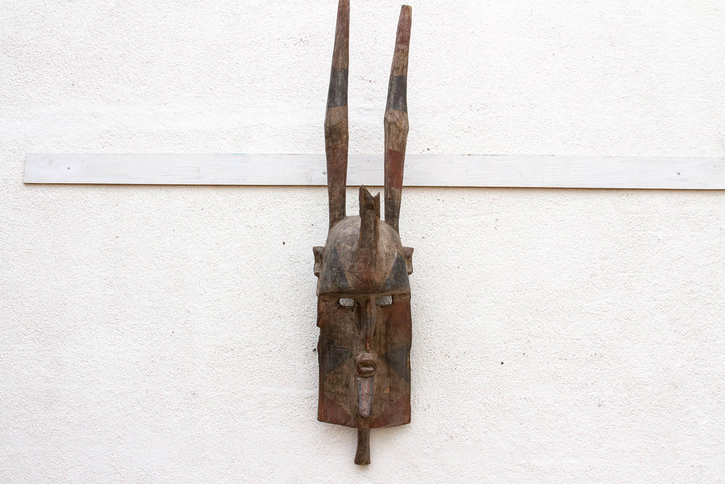Antique Harned Guardian Bwa Painted Mask