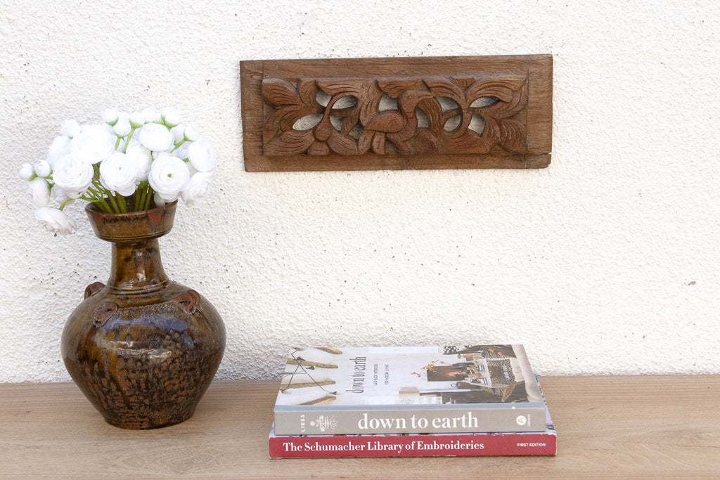 Antique Wax Patinated Wall Carving (Trade)