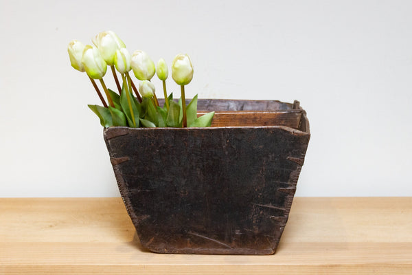 Old Chinese Wooden Basket