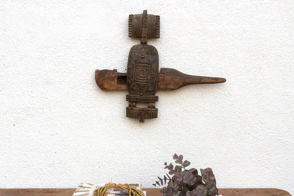 Antique Songye Door Lock Wall Art
