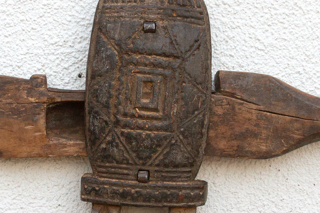 Antique Songye Door Lock Wall Art