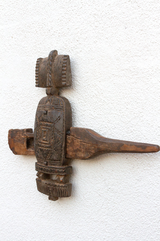 Antique Songye Door Lock Wall Art