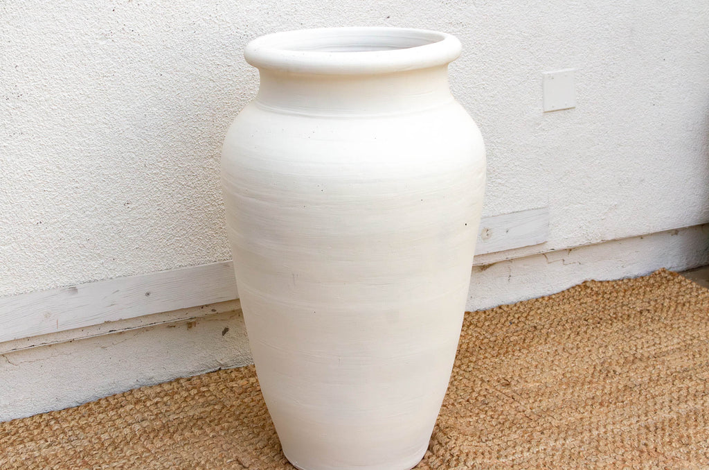 Tall Aegean Hand-Painted Mediterranean Planter